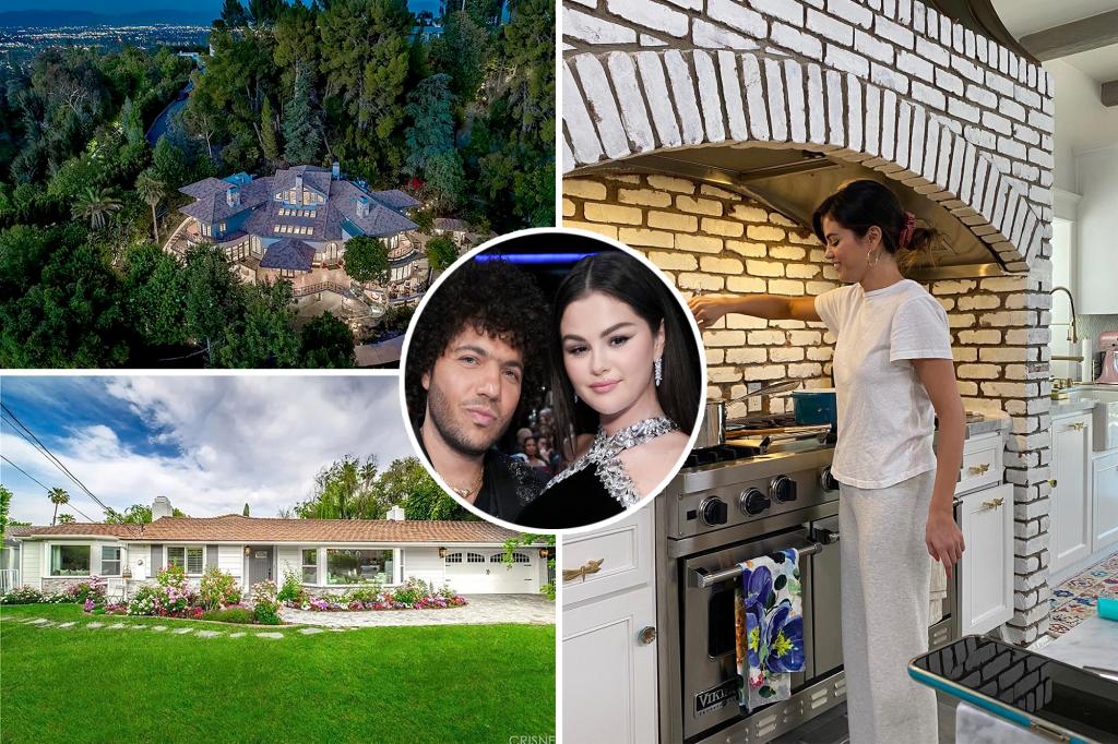 Selena Gomez and Benny Blanco are engaged - but which of her stunning mansions will they choose to live in?